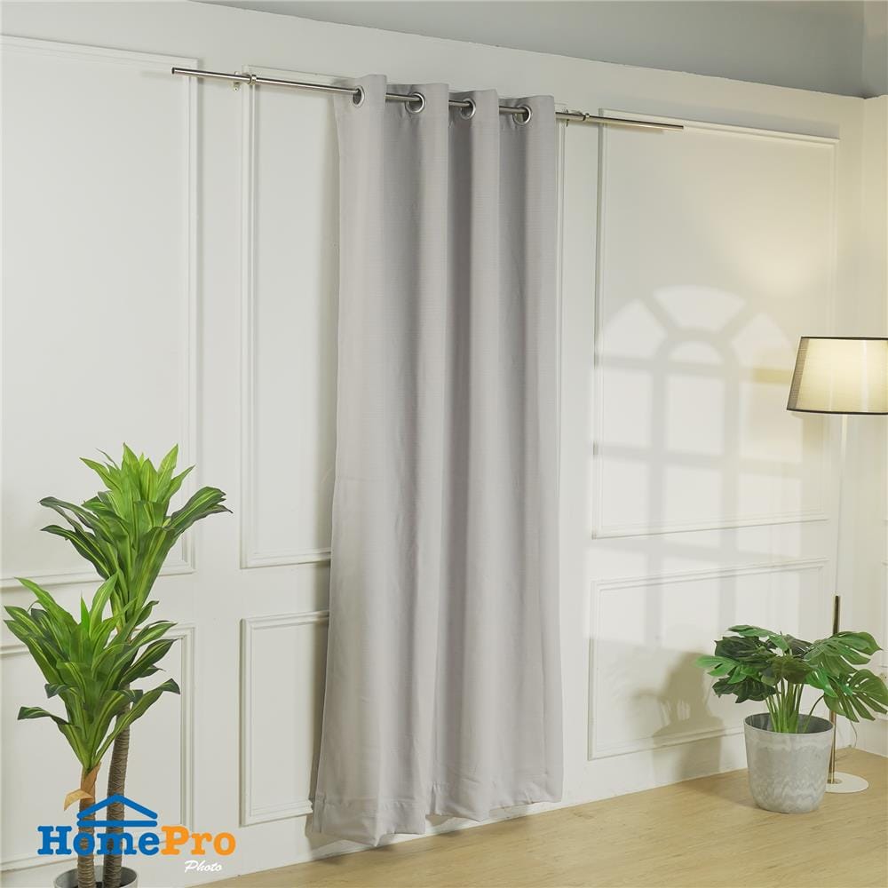 ผ้าม่าน EYELET HOME LIVING STYLE CREPE UV 140X160 ซม. สีเทา