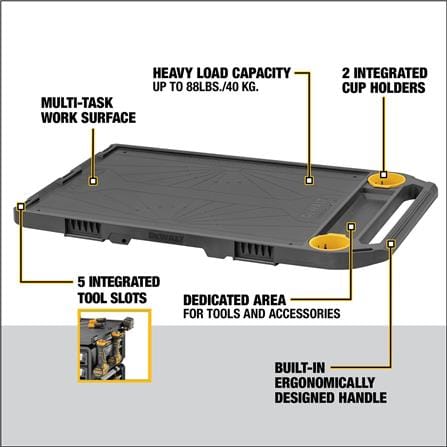 แผ่น WORK TOP ต่อกล่องเครื่องมือ DEWALT TOUGH SYSTEM 2.0 DXL_6