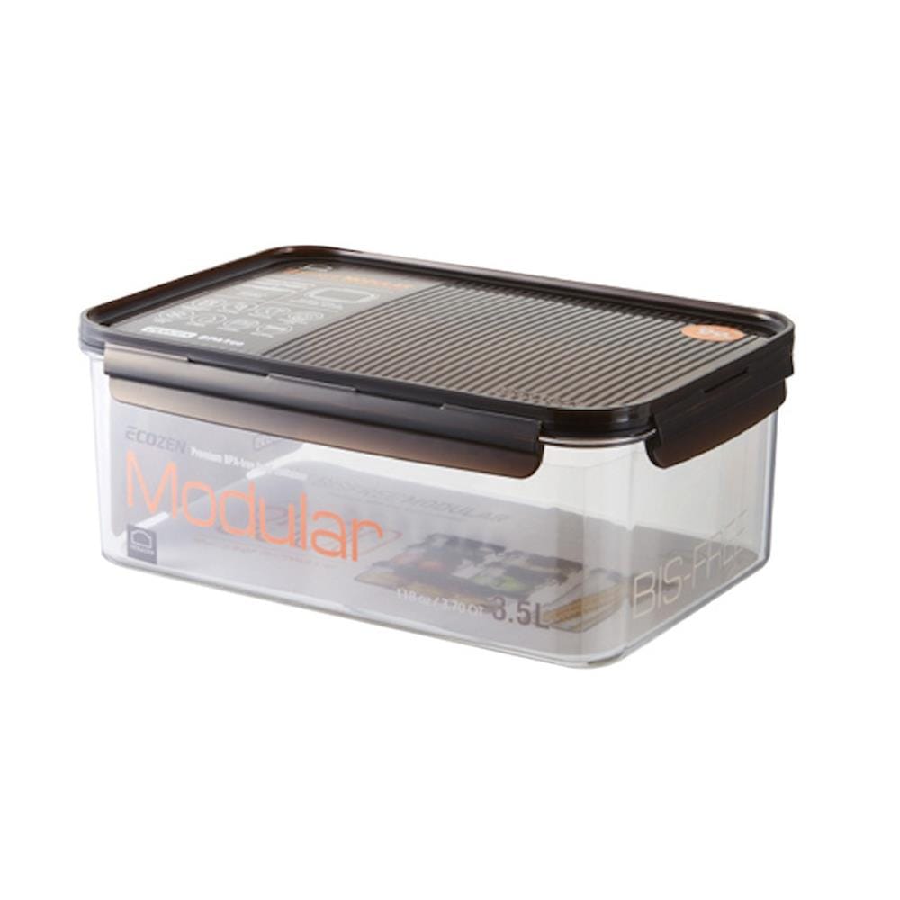 กล่องอาหาร LOCKNLOCK LBF407 3.5 ลิตร สีดำ/ใส