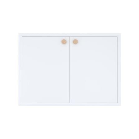 บานใต้เตา MJ DOT 86X56 ซม. สีขาว_0