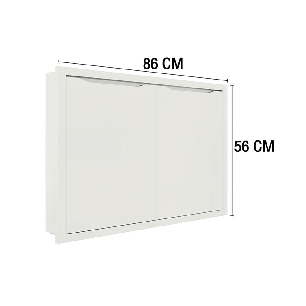 บานใต้เตา MJ ECO 86X56 ซม. สี OFF WHITE