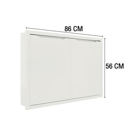 บานใต้เตา MJ ECO 86X56 ซม. สี OFF WHITE_3