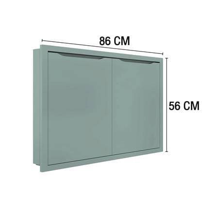 บานใต้เตา MJ ECO 86X56 ซม. สี SEA SALT_4