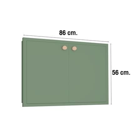 บานใต้เตา MJ DOT 86X56 ซม. สี MATCHA_4