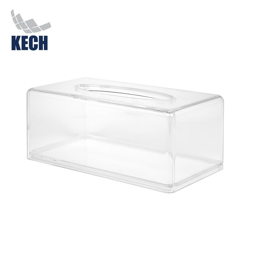 กล่องทิชชู่แผ่น PS KECH CLEAR SIZE M สีใส