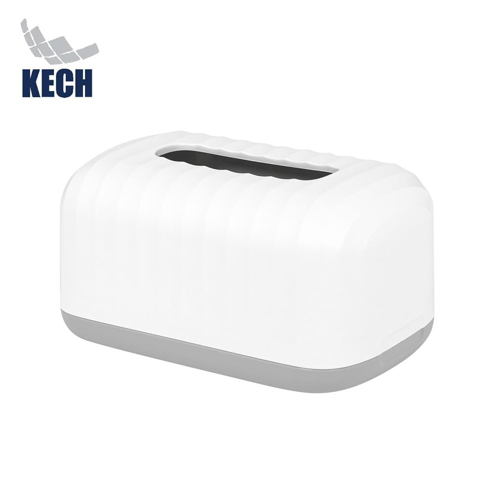 กล่องทิชชู่แผ่น PP KECH HARMONY สีขาว