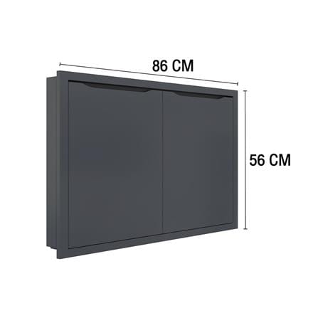 บานใต้เตา MJ ECO 86X56 ซม. สี GREY GRAPHITE_4