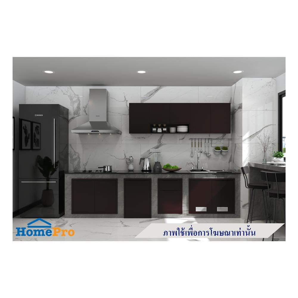 บานใต้เตา MJ ECO 86X56 ซม. สี DARK CHOCOLATE