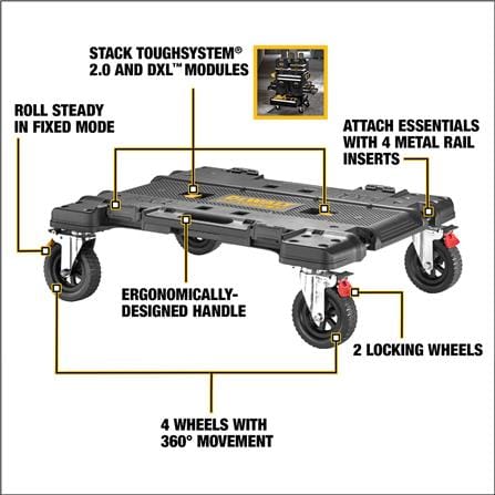 รถเข็น 4 ล้อ DEWALT TOUGH SYSTEM 2.0 DXL_11