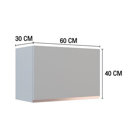 ตู้แขวนเดี่ยว MJ ETERNITY 60x40 ซม. สี ELEGANT GREY_4