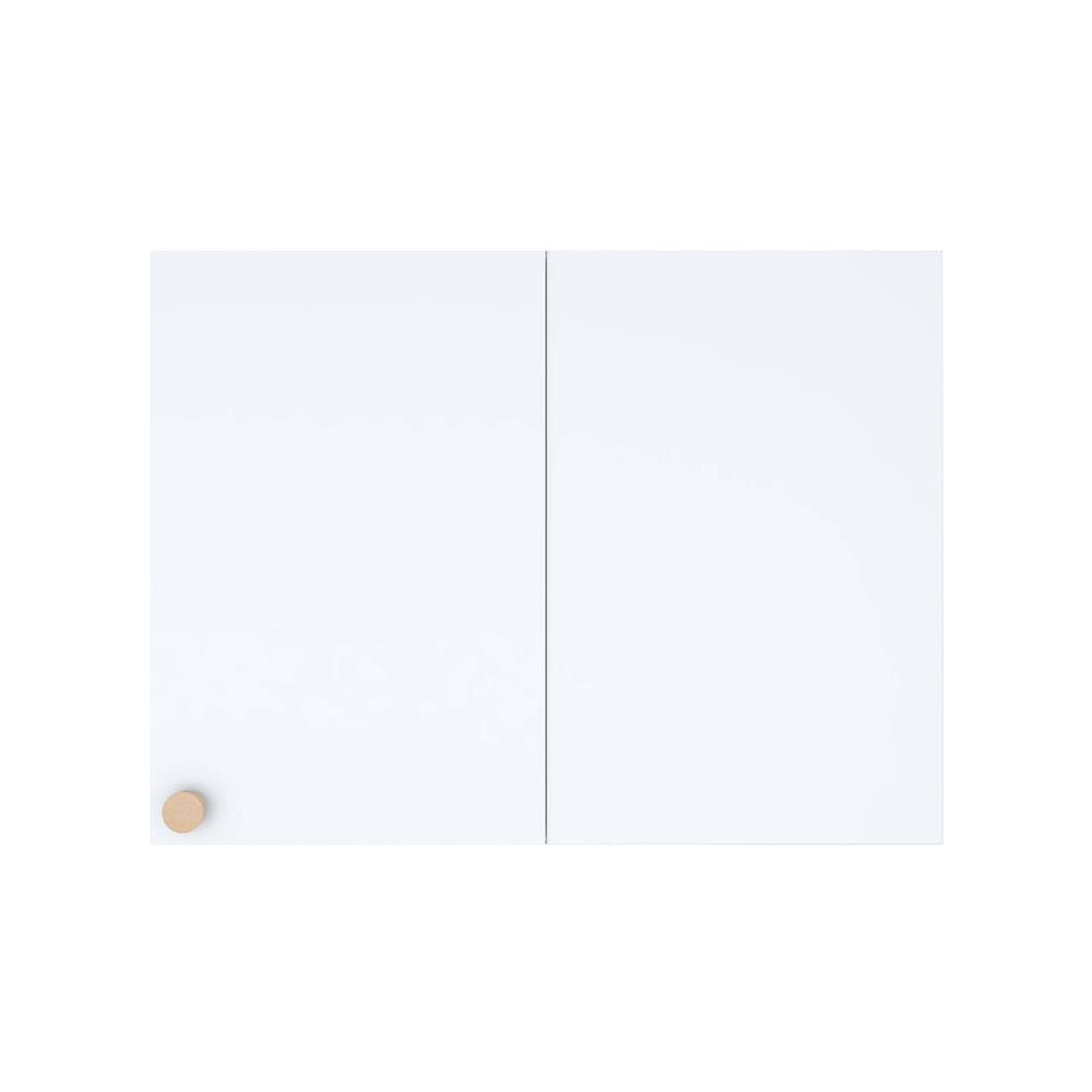 ตู้แขวนเข้ามุมขวา MJ DOT 80x60 ซม. สี WHITE