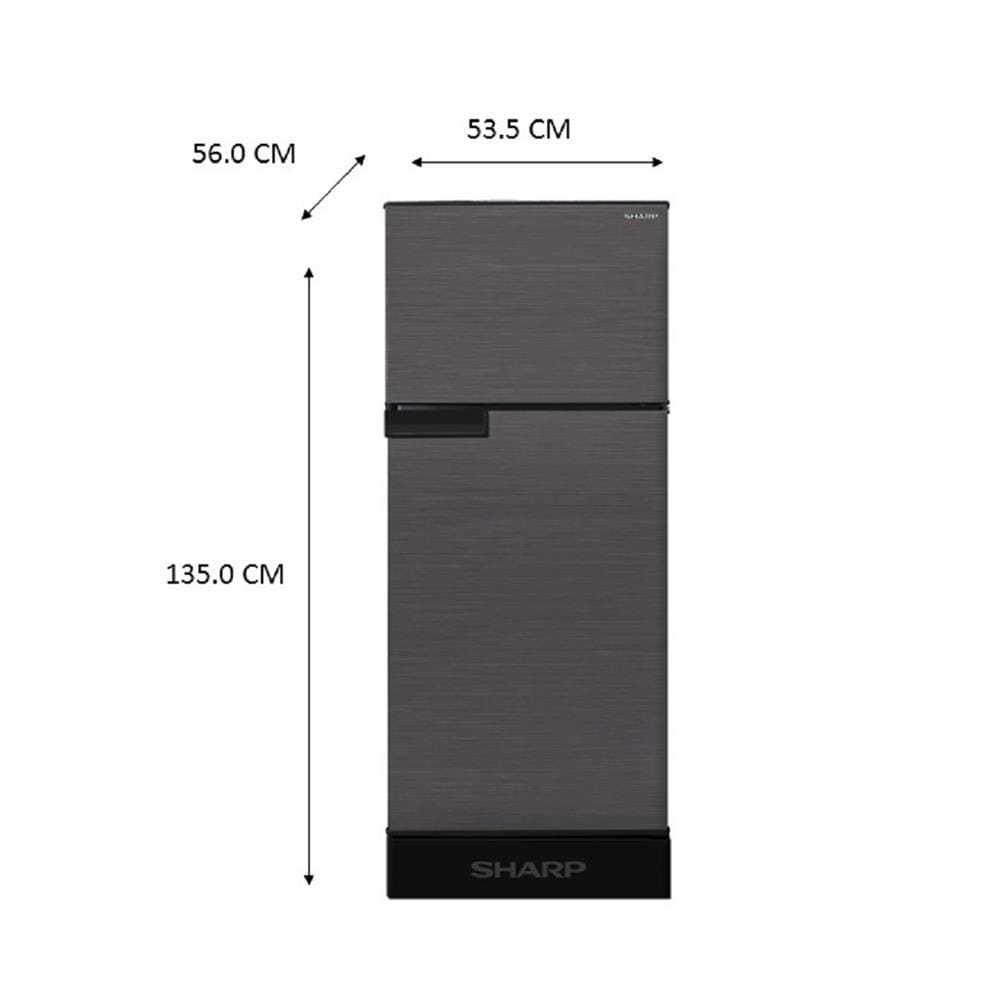 ตู้เย็น 2 ประตู SHARP SJ-C20E-DK 5.9 คิว สีเทาเข้ม