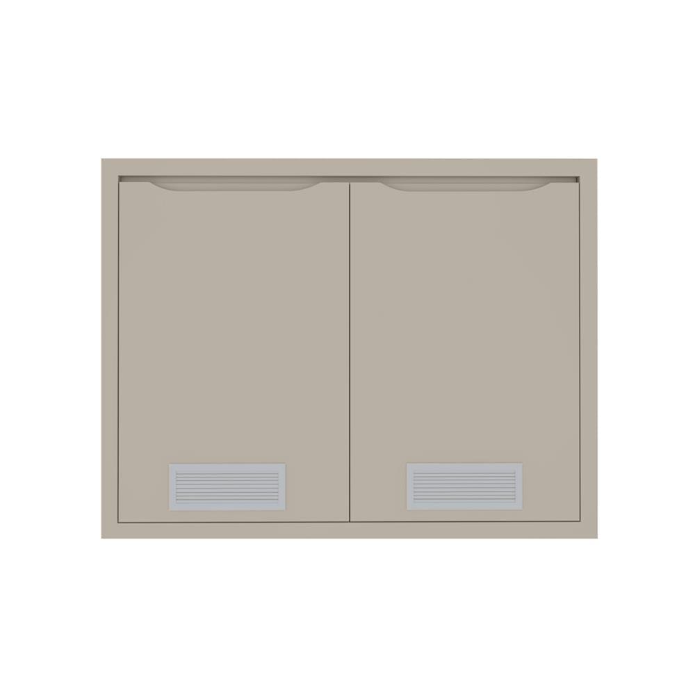 บานซิงค์คู่พร้อมช่องระบาย MJ ECO 86x66 ซม. สี BEIGE