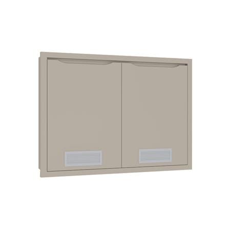 บานซิงค์คู่พร้อมช่องระบาย MJ ECO 86x66 ซม. สี BEIGE_1
