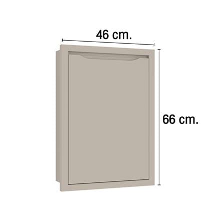 บานซิงค์เดี่ยว MJ ECO 46x66 ซม. สี BEIGE_3