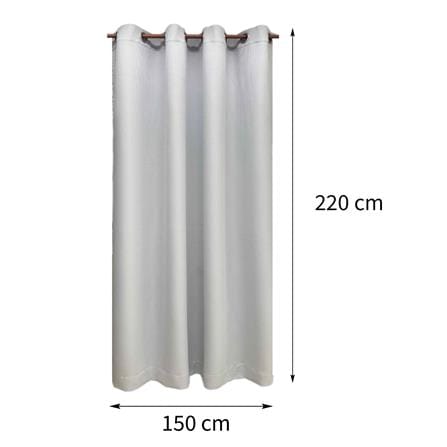 ผ้าม่าน EYELET HOME LIVING STYLE DORRA UV 150X220 ซม. สีเทา_5