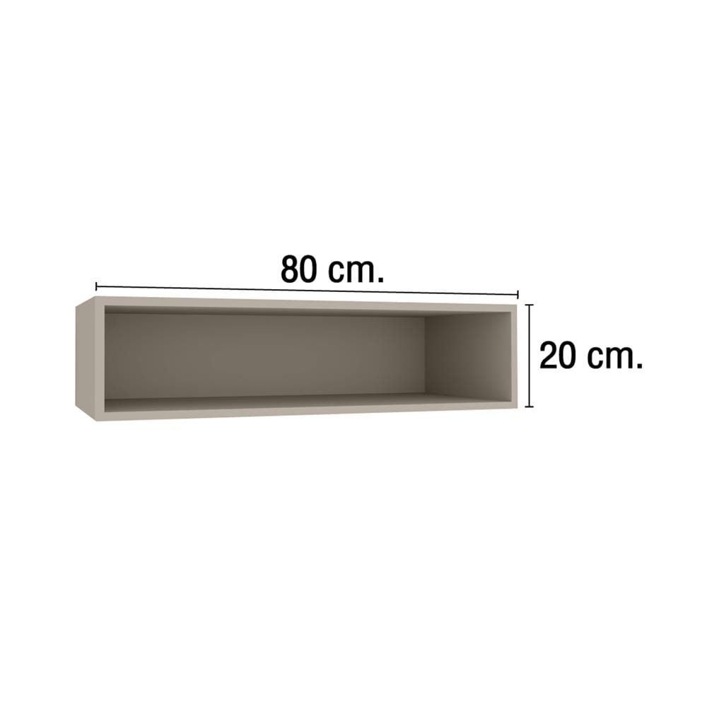 กล่องแขวนเสริม MJ ECO 80x20 ซม. สี BEIGE