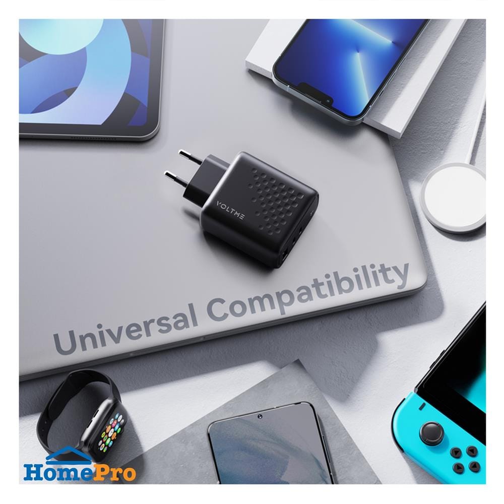 อะแดปเตอร์ USB-A&C VOLTME REVO 67 CCA V2023V1TH 67W สีดำ