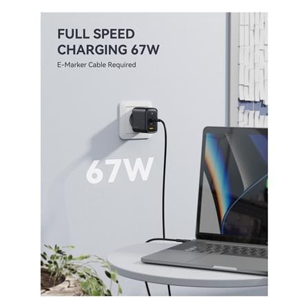 อะแดปเตอร์ USB-A&C VOLTME REVO 67 CCA V2023V1TH 67W สีดำ_2