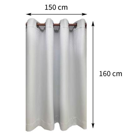 ผ้าม่าน EYELET HOME LIVING STYLE DORRA UV 150X160 ซม. สีเทา_5