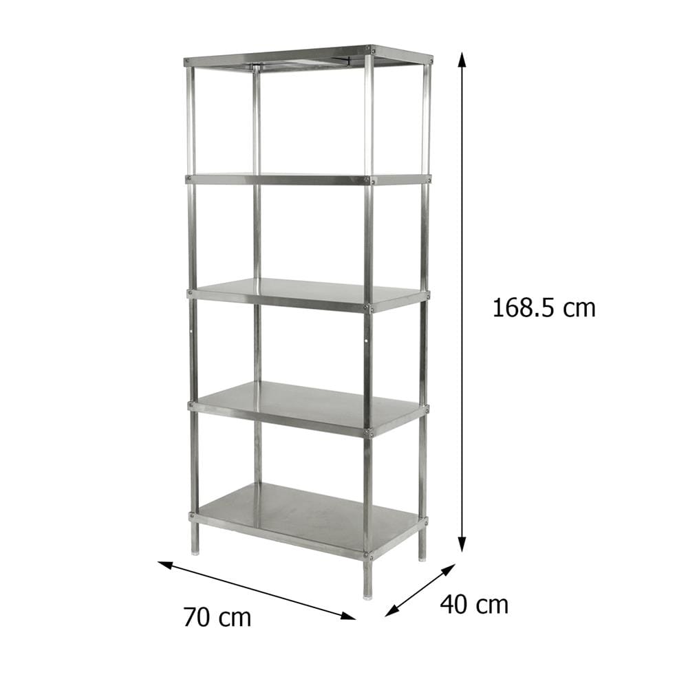 ชั้นวางของสเตนเลส 5 ชั้น FURDINI SANKI12 70 ซม.