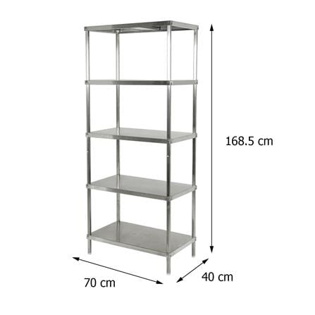ชั้นวางของสเตนเลส 5 ชั้น FURDINI SANKI12 70 ซม._6