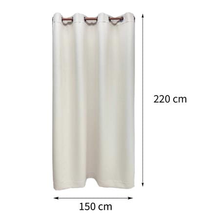 ผ้าม่าน EYELET HOME LIVING STYLE DORRA UV 150X220 ซม. สีครีม_5