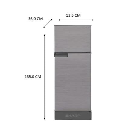 ตู้เย็น 2 ประตู SHARP SJ-C20E-MS 5.9 คิว สีเทา_4