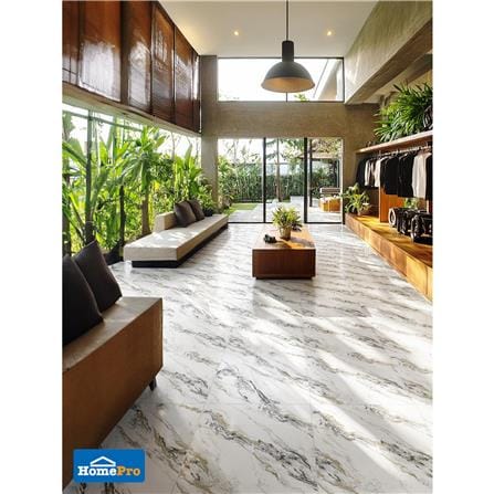 กระเบื้องพื้นพอร์ซเลน 100x100 ซม. TARA ซิลเวอร์ รูไทล์ เทา 2 ตร.ม._2
