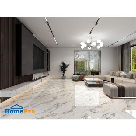 กระเบื้องพื้นพอร์ซเลน 100x100 ซม. TARA ซิลเวอร์ รูไทล์ เทา 2 ตร.ม._5