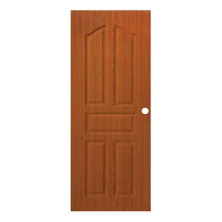 ประตูภายใน UPVC MODERNWOOD LBNR001 80X200 ซม. สี ORANGE TEAK เจาะลูกบิด_0