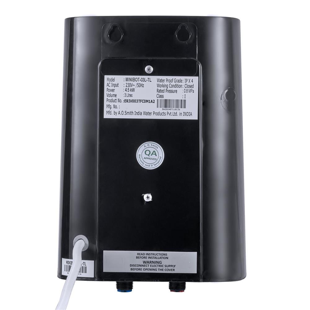 หม้อต้ม A.O.SMITH MINIBOT 4500 วัตต์ 3 ลิตร สีดำ