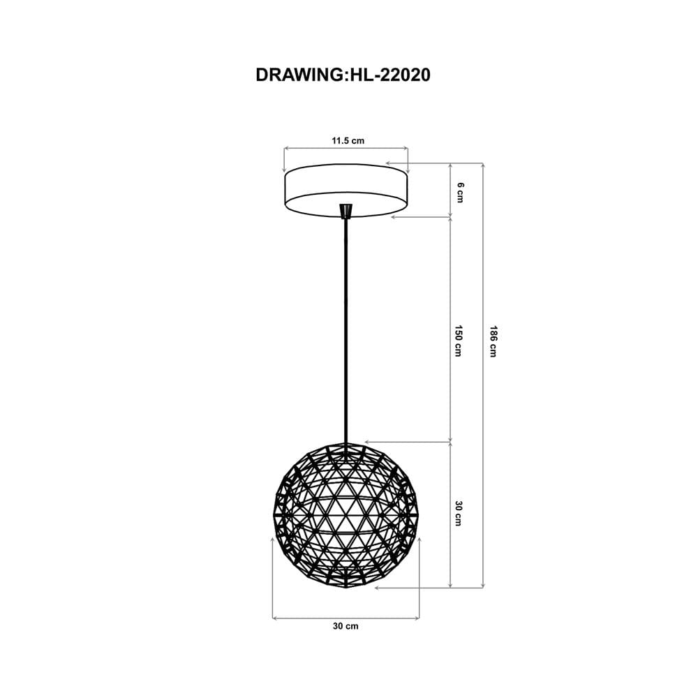 ไฟช่อ LED EVL HL-22020 8 วัตต์ WARM WHITE สีเงิน 1 หัว