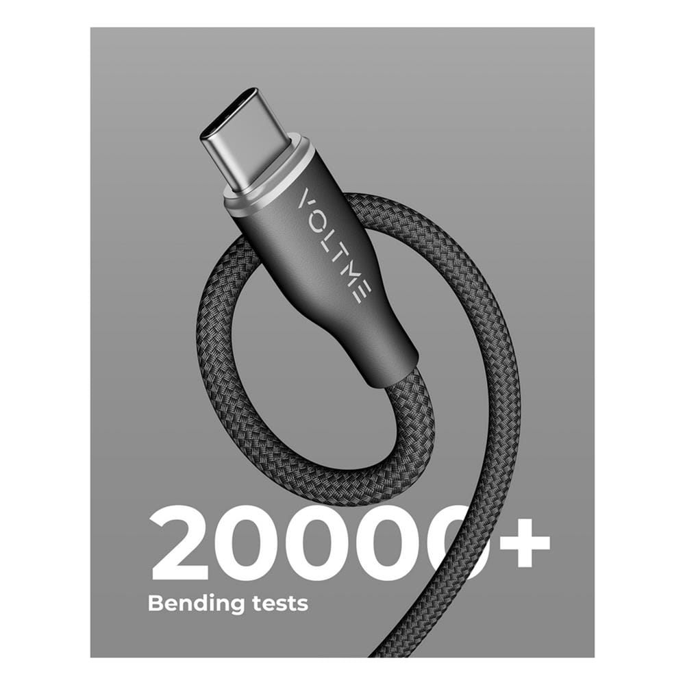 สายชาร์จ USB-A TO USB-C VOLTME POWERLINK RUGG C2041 1 เมตร สีดำ