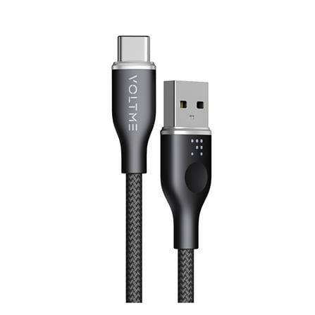สายชาร์จ USB-A TO USB-C VOLTME POWERLINK RUGG C2041 1 เมตร สีดำ_0
