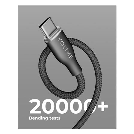 สายชาร์จ USB-A TO USB-C VOLTME POWERLINK RUGG C2041 1 เมตร สีดำ_2