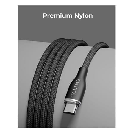 สายชาร์จ USB-A TO USB-C VOLTME POWERLINK RUGG C2041 1 เมตร สีดำ_6
