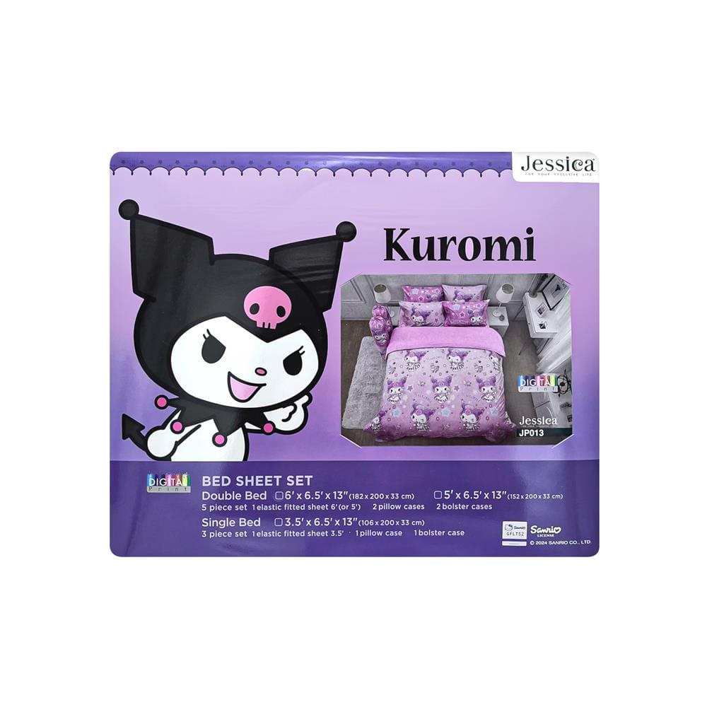 ชุดผ้าปูที่นอน 3.5 ฟุต 3 ชิ้น JESSICA KUROMI 21075-JP013