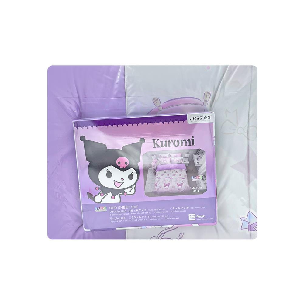 ชุดผ้าปูที่นอน 6 ฟุต 6 ชิ้น JESSICA KUROMI 22065-JP014
