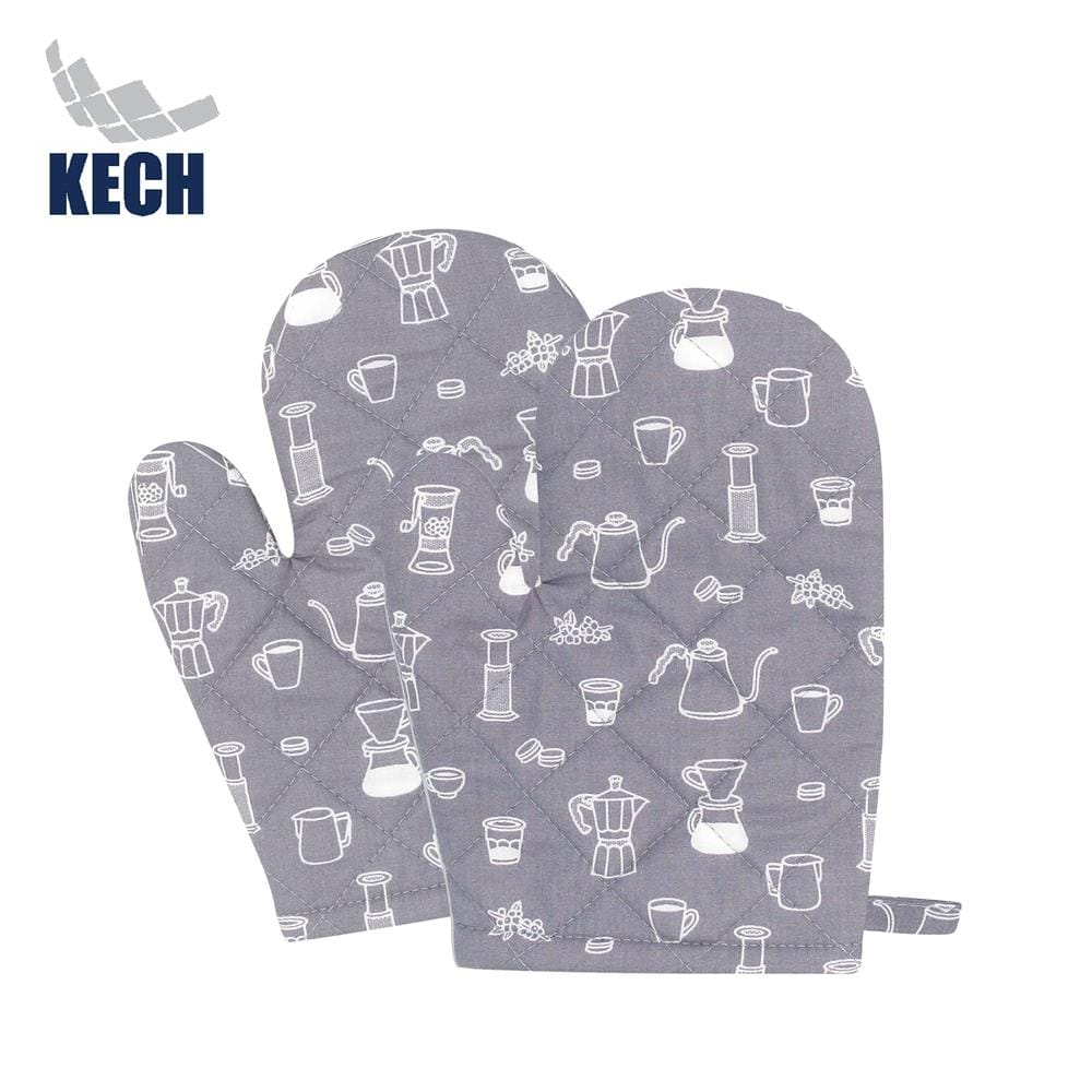 ถุงมือจับภาชนะร้อน KECH COFFEE สีเทา (แพ็ก 2 ใบ)