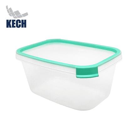 กล่องอาหารเหลี่ยม 1 ลิตร KECH NEAT สีเขียว