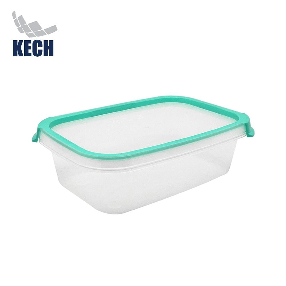 กล่องอาหารเหลี่ยม 0.6 ลิตร KECH NEAT สีเขียว