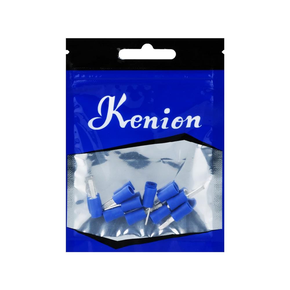 หางปลาก้านไม้ขีดแบนหุ้ม KENION 2-10/2.3 สีน้ำเงิน (แพ็ก 10 ชิ้น)