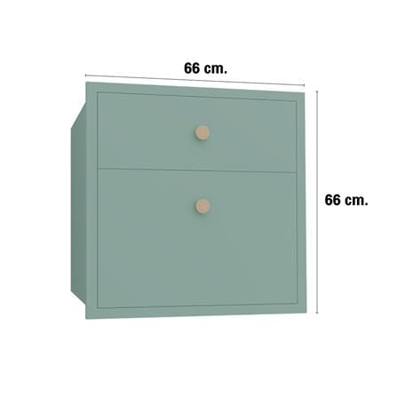 ตู้ลิ้นชัก MJ DOT 66x66 ซม. สี PASTEL MINT_3