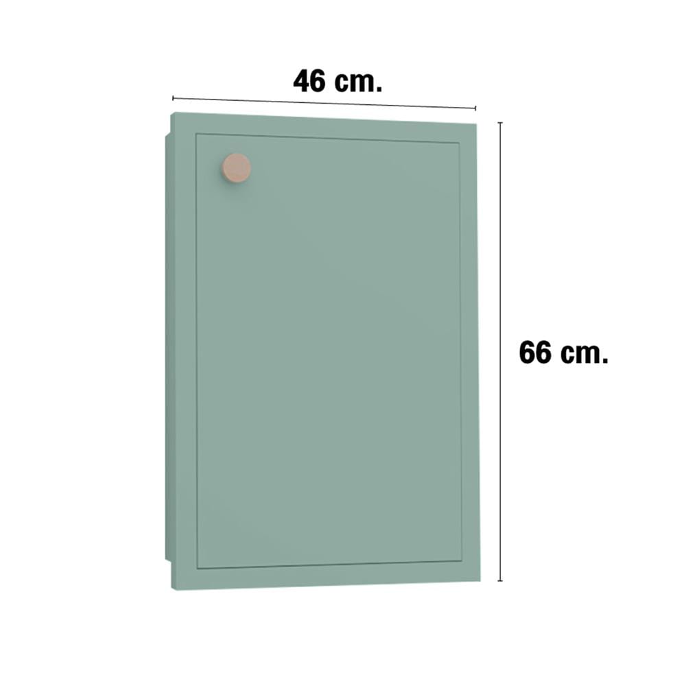 บานซิงค์เดี่ยว MJ DOT 46x66 ซม. สี PASTEL MINT