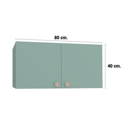 ตู้แขวนคู่ MJ DOT 80x40 ซม. สี PASTEL MINT_3