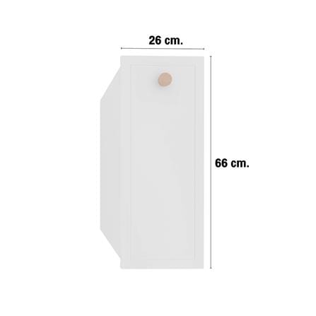 ตู้ลิ้นชักตะแกรง MJ DOT 26x66 ซม. สี WHITE_3