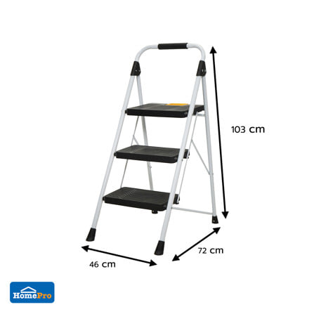 บันได STEP 3 ขั้น MATALL WK2226-3 สีขาว-ดำ_8