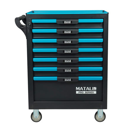 ตู้เครื่องมือช่างลิ้นชัก 7 ชั้น MATALL PRO EF-6091016 สีเขียว-ดำ_0