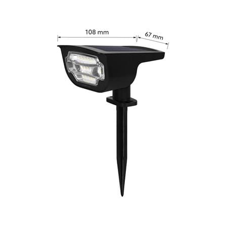 ไฟผนังภายนอก SOLAR LAMPTAN APEX 5 วัตต์ WARM WHITE สีดำ_11